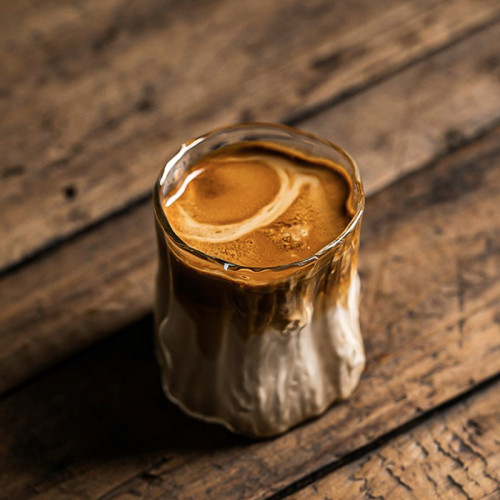 Dirty咖啡杯澳白杯小衆復古拿鐵杯耐高溫玻璃杯高級感美式咖啡杯 Dirty咖啡杯澳白杯小衆復古拿鐵杯耐高溫玻璃杯高級感美式咖啡杯