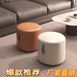 小凳子家用板凳客廳沙發凳茶幾矮凳輕奢化妝凳門口換鞋凳皮革矮凳