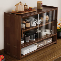 防塵杯架木茶具收納櫃桌面多功能杯子茶杯水杯咖啡杯餐桌置物架