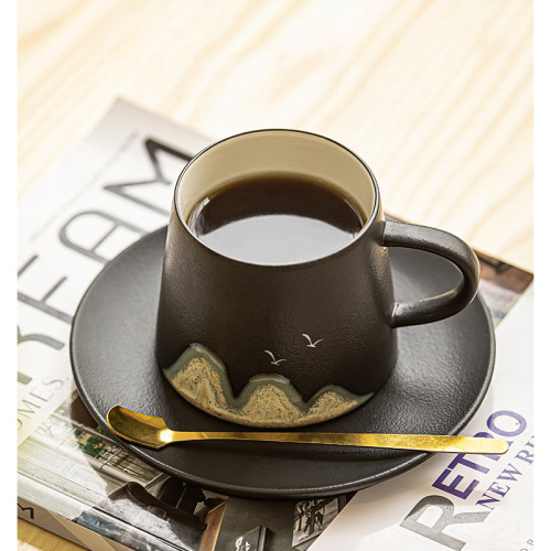 咖啡杯子陶瓷家用水杯男女下午茶拿鐵杯子帶勺子防燙馬克杯帶禮盒 咖啡杯子陶瓷家用水杯男女下午茶拿鐵杯子帶勺子防燙馬克杯帶禮盒