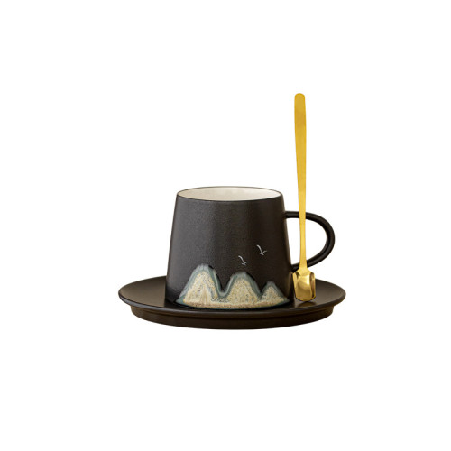 咖啡杯子陶瓷家用水杯男女下午茶拿鐵杯子帶勺子防燙馬克杯帶禮盒 咖啡杯子陶瓷家用水杯男女下午茶拿鐵杯子帶勺子防燙馬克杯帶禮盒