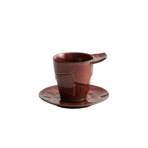 水杯陶瓷咖啡杯碟創意拿鐵卡布奇諾咖啡家用手握早餐杯 水杯陶瓷咖啡杯碟創意拿鐵卡布奇諾咖啡家用手握早餐杯