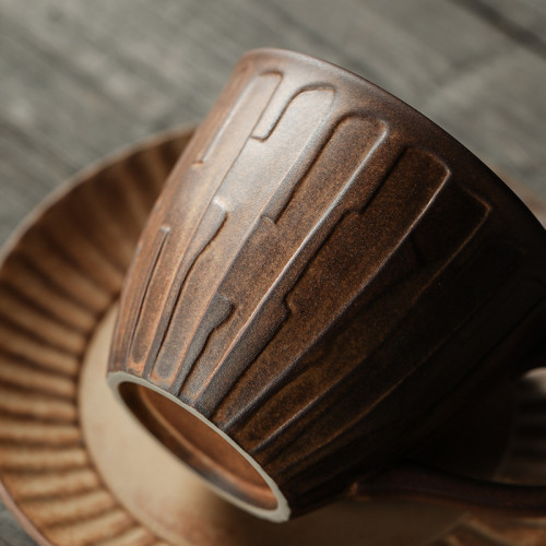 日式咖啡杯碟套裝復古創意粗陶陶瓷手工咖啡杯vintage 杯子馬克杯 日式咖啡杯碟套裝復古創意粗陶陶瓷手工咖啡杯vintage 杯子馬克杯