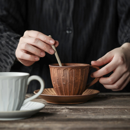 日式咖啡杯碟套裝復古創意粗陶陶瓷手工咖啡杯vintage 杯子馬克杯 日式咖啡杯碟套裝復古創意粗陶陶瓷手工咖啡杯vintage 杯子馬克杯