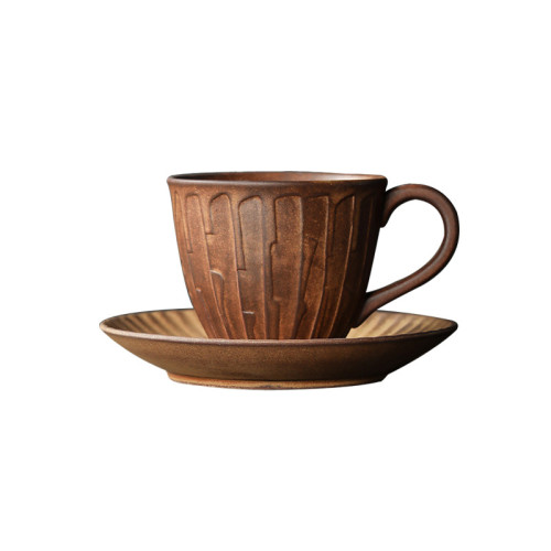 日式咖啡杯碟套裝復古創意粗陶陶瓷手工咖啡杯vintage 杯子馬克杯 日式咖啡杯碟套裝復古創意粗陶陶瓷手工咖啡杯vintage 杯子馬克杯