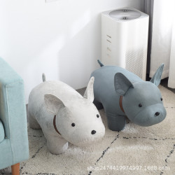 創意換鞋凳家用門口卡通矮凳大象動物坐凳兒童穿鞋凳客廳沙發腳踏