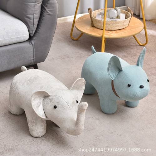 創意換鞋凳家用門口卡通矮凳大象動物坐凳兒童穿鞋凳客廳沙發腳踏 創意換鞋凳家用門口卡通矮凳大象動物坐凳兒童穿鞋凳客廳沙發腳踏