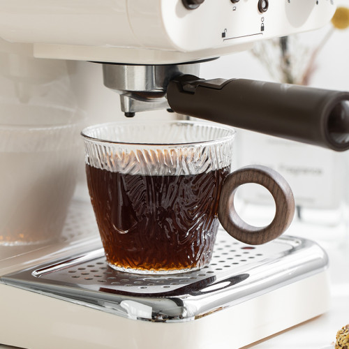 西米集市日本月夜野工房手工硝子耐熱玻璃杯咖啡杯碟茶水杯胡桃木 西米集市日本月夜野工房手工硝子耐熱玻璃杯咖啡杯碟茶水杯胡桃木