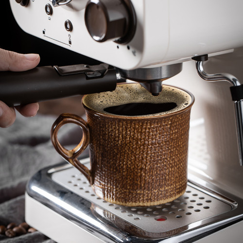 日本瀨戶燒古樸手作粗陶麻紋咖啡杯杯子點心碟下午茶杯日式馬克杯 日本瀨戶燒古樸手作粗陶麻紋咖啡杯杯子點心碟下午茶杯日式馬克杯