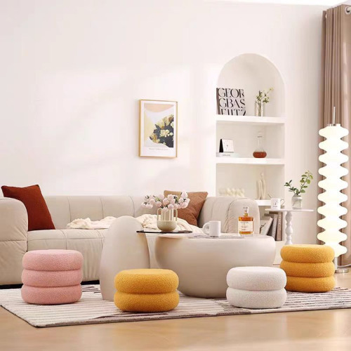 客廳小凳子家用圓凳網紅兒童沙發凳羊羔絨板凳矮凳簡約坐墩換鞋凳 客廳小凳子家用圓凳網紅兒童沙發凳羊羔絨板凳矮凳簡約坐墩換鞋凳