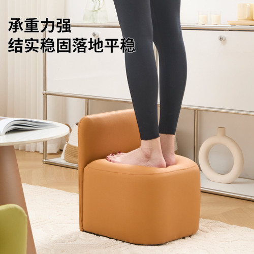 茶幾小凳子家用矮凳帶靠背高級感客廳沙發凳換鞋凳腳凳輕奢墩子凳 茶幾小凳子家用矮凳帶靠背高級感客廳沙發凳換鞋凳腳凳輕奢墩子凳