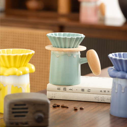 陶瓷手沖咖啡壺套裝過濾分享壺高檔精緻辦公室現磨咖啡器具咖啡杯 陶瓷手沖咖啡壺套裝過濾分享壺高檔精緻辦公室現磨咖啡器具咖啡杯