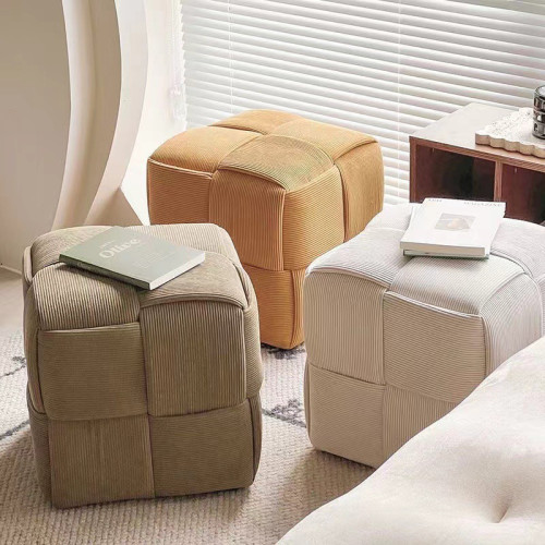 魔方凳小矮凳家用簡易臥室布藝軟包梳妝凳化妝玄關客廳換鞋凳