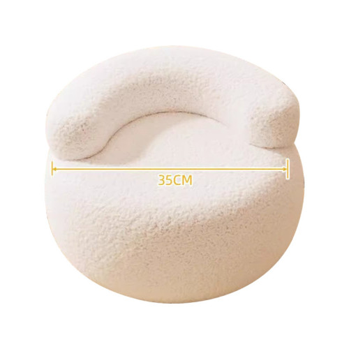 家用小凳子客廳圓凳羊羔絨靠背沙發奶油風沙發凳換鞋凳南瓜矮板凳 家用小凳子客廳圓凳羊羔絨靠背沙發奶油風沙發凳換鞋凳南瓜矮板凳