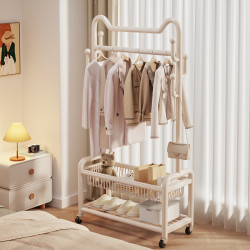 衣架落地臥室掛衣架可移動家用室內輕奢網紅晾衣服架子簡易衣帽架