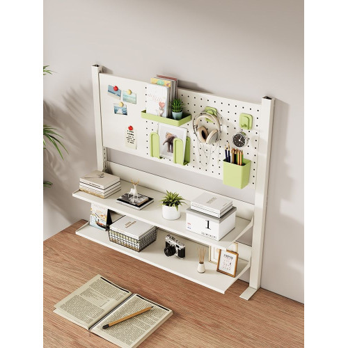 桌面置物架家用書桌洞洞書架多層鐵藝可調磁吸收納置物架家用 桌面置物架家用書桌洞洞書架多層鐵藝可調磁吸收納置物架家用