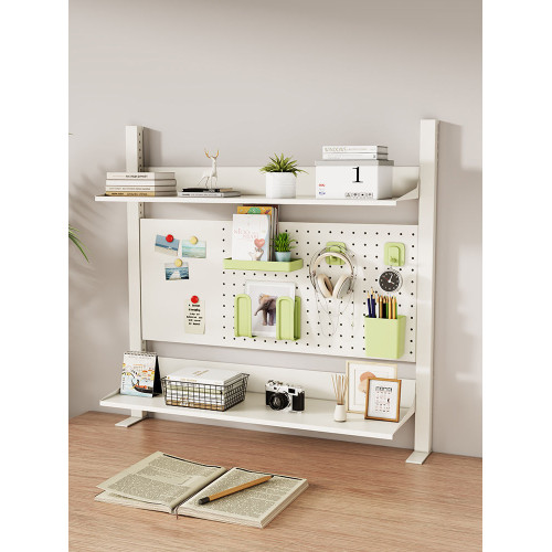 桌面置物架家用書桌洞洞書架多層鐵藝可調磁吸收納置物架家用 桌面置物架家用書桌洞洞書架多層鐵藝可調磁吸收納置物架家用