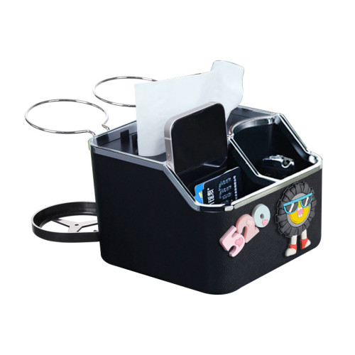 車用扶手箱紙巾盒卡通可愛汽車手扶箱收納水杯支架儲物盒車內紙巾 車用扶手箱紙巾盒卡通可愛汽車手扶箱收納水杯支架儲物盒車內紙巾