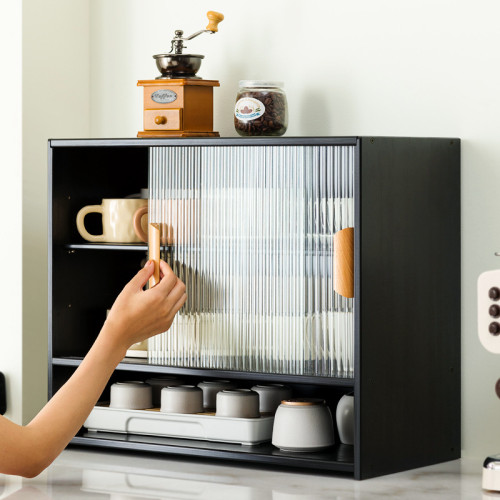 桌面杯子收納置物架水杯收納盒防塵玻璃杯茶杯茶具咖啡杯架子杯架