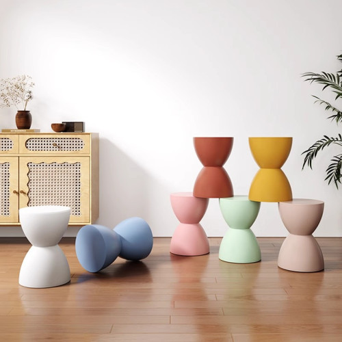 家用客廳裝飾凳時尚換鞋凳擺設圓形凳矮凳加厚兒童凳創意塑膠凳子 家用客廳裝飾凳時尚換鞋凳擺設圓形凳矮凳加厚兒童凳創意塑膠凳子