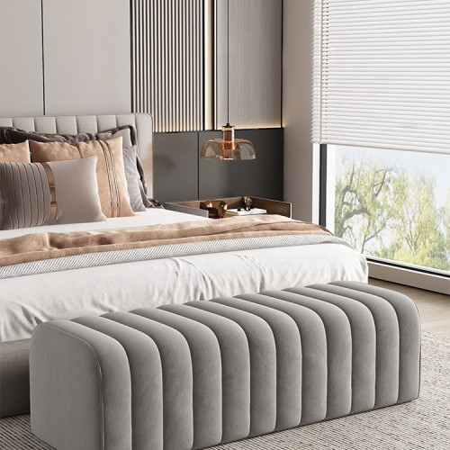 換鞋凳家用門口輕奢軟包長凳現代簡約沙發邊凳衣帽間沙發凳床尾凳 換鞋凳家用門口輕奢軟包長凳現代簡約沙發邊凳衣帽間沙發凳床尾凳