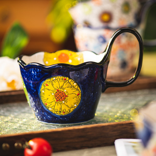 手繪杯陶瓷水杯家用早餐杯馬克杯辦公室杯子情侶杯咖啡杯 手繪杯陶瓷水杯家用早餐杯馬克杯辦公室杯子情侶杯咖啡杯