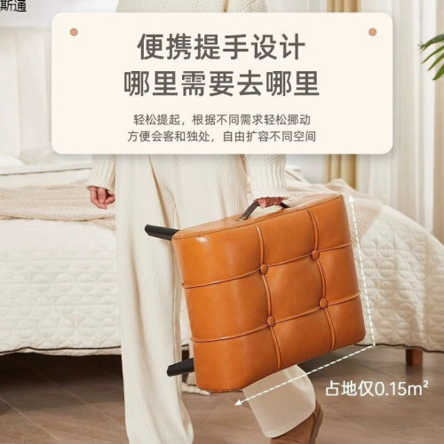 輕奢高級感小凳子客廳茶幾沙發凳家用矮凳腳踏腳凳換鞋凳門口皮墩