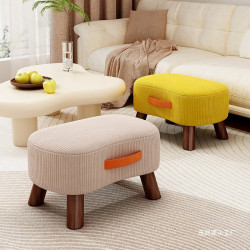 創意肥皂小凳子家用換鞋凳提手板凳客廳茶幾凳沙發腳踏軟包小矮凳