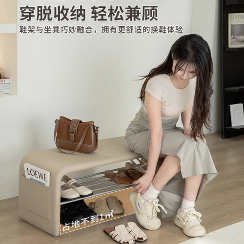 換鞋凳家用門口可坐式鞋櫃穿鞋進門入戶長條沙發凳輕奢高級感矮凳 換鞋凳家用門口可坐式鞋櫃穿鞋進門入戶長條沙發凳輕奢高級感矮凳