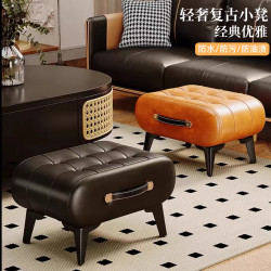 入戶換鞋凳家用皮凳進門矮凳門口穿鞋坐凳客廳小凳子沙發腳踏板凳