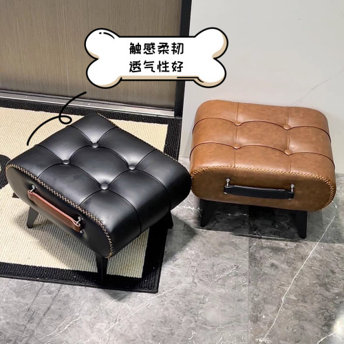 入戶換鞋凳家用皮凳進門矮凳門口穿鞋坐凳客廳小凳子沙發腳踏板凳 入戶換鞋凳家用皮凳進門矮凳門口穿鞋坐凳客廳小凳子沙發腳踏板凳