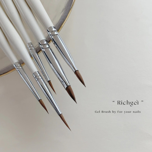 Rich gel 小奶狗系列美甲專用水彩筆光療筆刷