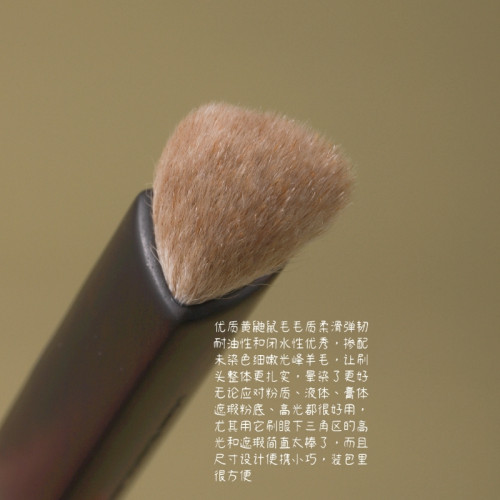 可攜式烏木3D三角高光刷遮瑕眼下提亮淚溝無刷痕不吃粉化妝刷仙寶蘭