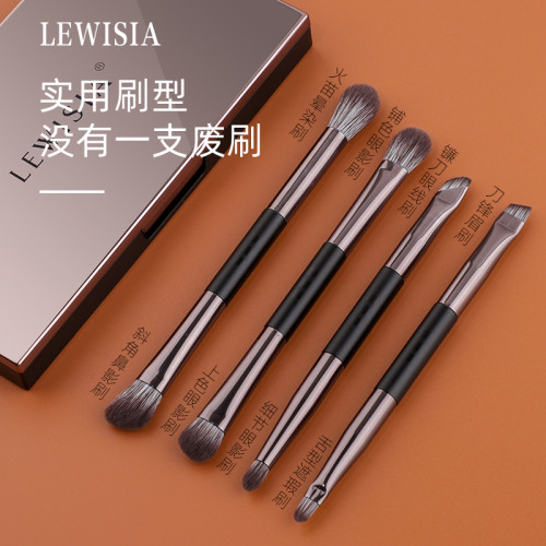 露薇雅小麻雀雙頭眼影刷眼影刷套裝眼影刷套盒