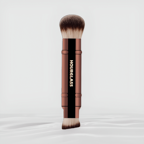 HG新款伸縮雙頭眼部化妝刷斜平頭粉底刷多功能高光暈染刷四頭沙漏