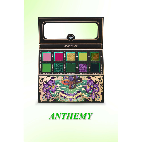 Anthemy【碧蛇凝眸】十色/變色龍眼影盤/絲綢鏡面變色龍