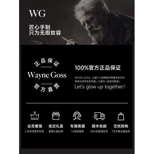 WAYNE GOSS大叔家的刷子化妝刷專業套裝動物毛柔軟粉底刷眼線刷