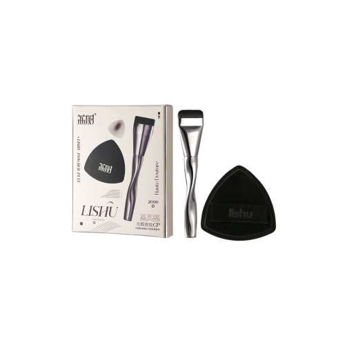 自然貼合！荔樹粉底刷不喫粉輕薄無痕底妝CP工具黑鳳梨粉撲化妝刷