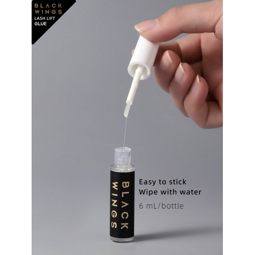 黑之羽粘稠燙睫毛水性膠水角蛋白翹睫術美睫店專用自然膠水美睫