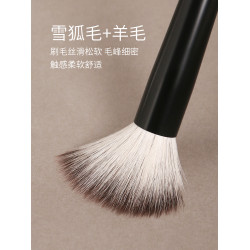 逆齡檀木T23平頭點彩刷腮紅刷柔軟初學者化妝刷手工超軟美妝刷