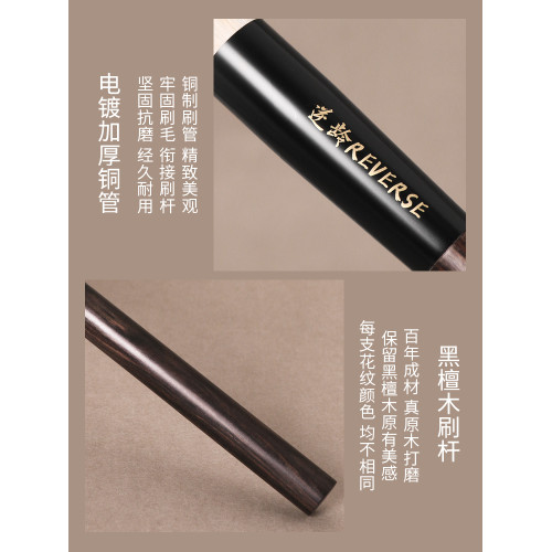 逆齡檀木T23平頭點彩刷腮紅刷柔軟初學者化妝刷手工超軟美妝刷 逆齡檀木T23平頭點彩刷腮紅刷柔軟初學者化妝刷手工超軟美妝刷