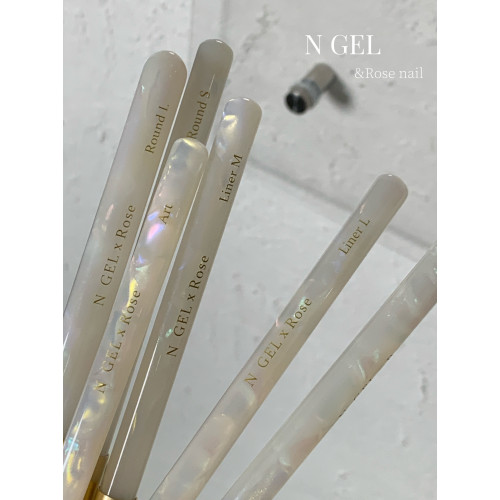 N GEL&rose nail玫瑰聯名醋酸系列美甲筆美甲筆刷