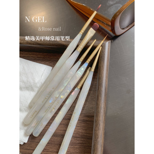 N GEL&rose nail玫瑰聯名醋酸系列美甲筆美甲筆刷