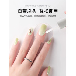 解膠劑美甲店專用卸甲水卸甲棉片工具指甲油膠穿戴甲固態膠卸甲片