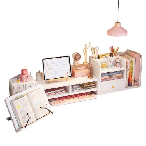 桌面置物架辦公室桌上收納櫃寢室宿舍書架筆記型電腦顯示器增高架 桌面置物架辦公室桌上收納櫃寢室宿舍書架筆記型電腦顯示器增高架