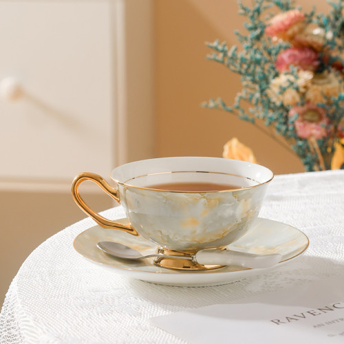 歐式骨瓷咖啡杯套裝陶瓷簡約杯碟水杯杯子英式下午茶具茶杯 歐式骨瓷咖啡杯套裝陶瓷簡約杯碟水杯杯子英式下午茶具茶杯