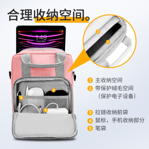 BUBM簡約時尚適用10.9寸iPad收納包大容量多層斜背單肩平板電腦包 BUBM簡約時尚適用10.9寸iPad收納包大容量多層斜背單肩平板電腦包