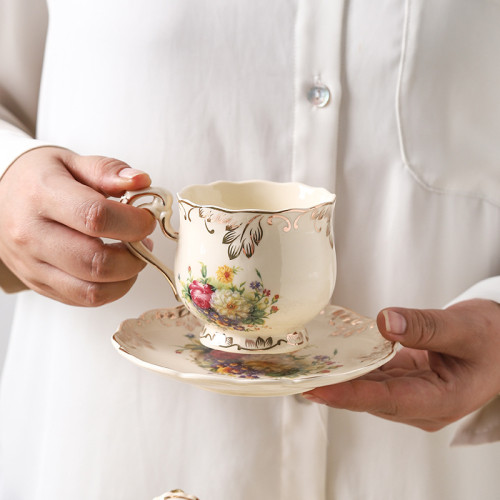 歐式咖啡杯套裝英式下午茶茶具花茶杯子精緻家用陶瓷水杯結婚水具