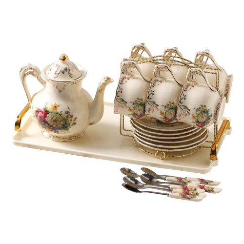 歐式咖啡杯套裝英式下午茶茶具花茶杯子精緻家用陶瓷水杯結婚水具