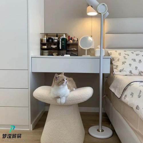 梳妝凳化妝凳網紅臥室梳妝台椅子換鞋凳家用門口客廳小凳子羊羔絨 梳妝凳化妝凳網紅臥室梳妝台椅子換鞋凳家用門口客廳小凳子羊羔絨